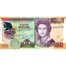 (135) ** PNew (PN70g) Belize - 50 Dollars (2021)